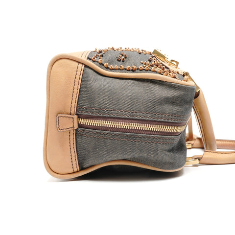 LOEWE Amazona 28 Denim Beads Handbag multicolor WS27466