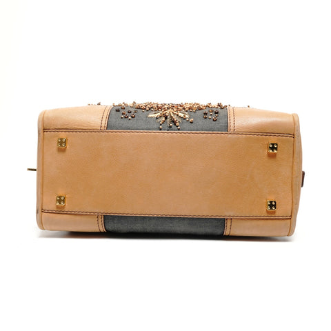 LOEWE Amazona 28 Denim Beads Handbag multicolor WS27466