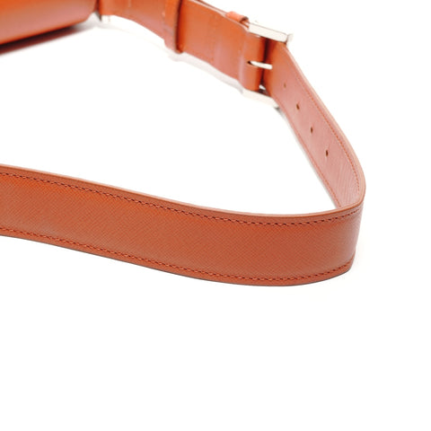 BURBERRY leather one belt Shoulder Bag Orange WS27467