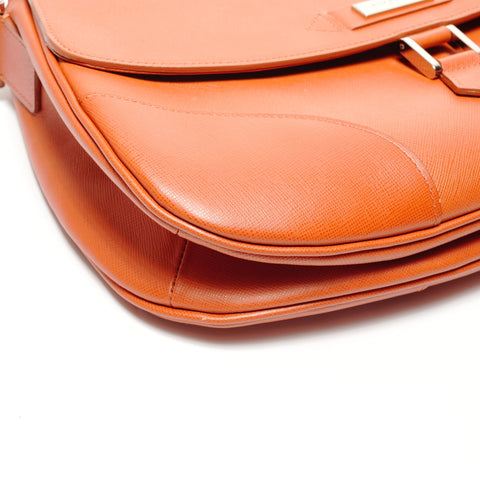 BURBERRY leather one belt Shoulder Bag Orange WS27467