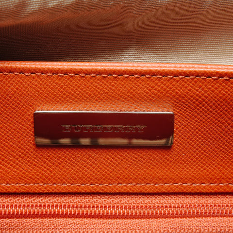 BURBERRY leather one belt Shoulder Bag Orange WS27467