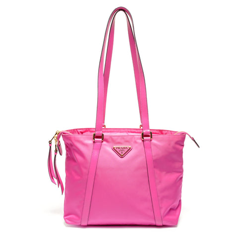 PRADA Nylon 2-way tote Tote Bag pink WS27470
