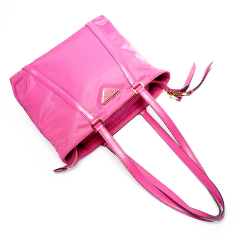 PRADA Nylon 2-way tote Tote Bag pink WS27470