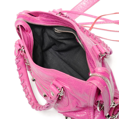 BALENCIAGA City 2way logo print Shoulder Bag pink WS27471