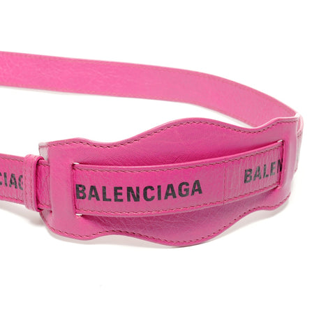 BALENCIAGA City 2way logo print Shoulder Bag pink WS27471