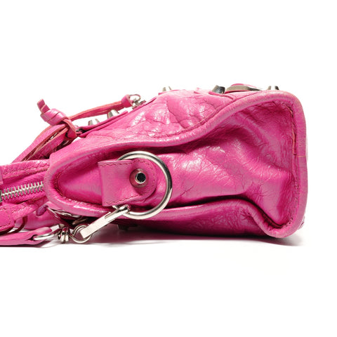 BALENCIAGA City 2way logo print Shoulder Bag pink WS27471