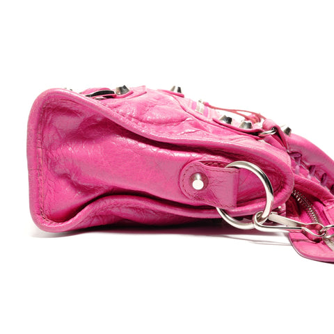 BALENCIAGA City 2way logo print Shoulder Bag pink WS27471