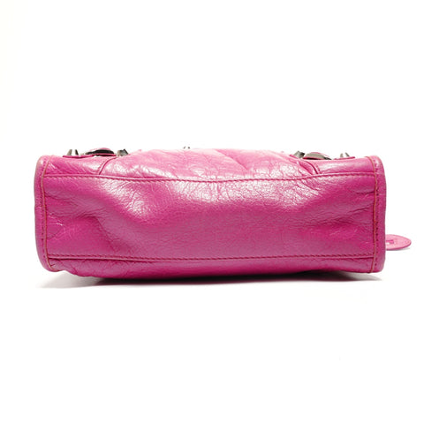 BALENCIAGA City 2way logo print Shoulder Bag pink WS27471