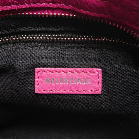 BALENCIAGA City 2way logo print Shoulder Bag pink WS27471