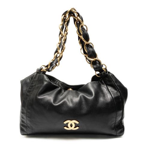 CHANEL COCO Mark Chain Shoulder Bag black WS27474