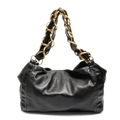 CHANEL COCO Mark Chain Shoulder Bag black WS27474