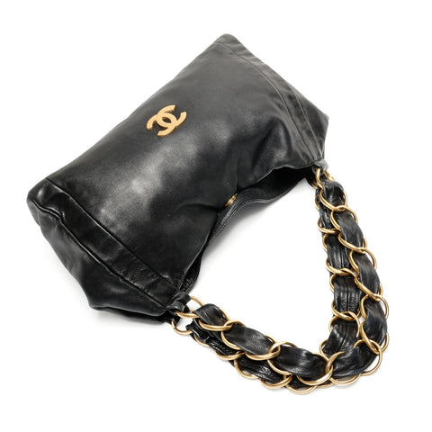 CHANEL COCO Mark Chain Shoulder Bag black WS27474