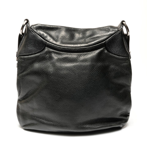 PRADA leather Shoulder Bag black WS27477