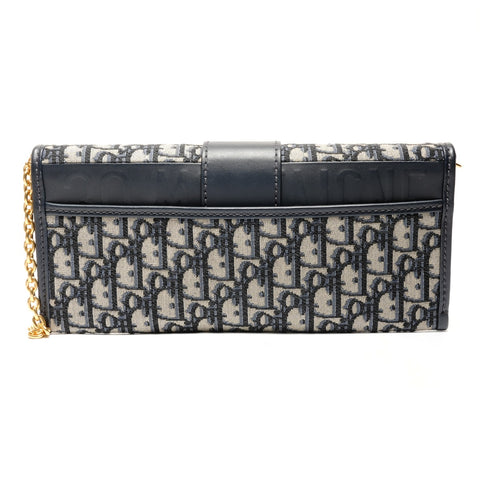 Christian Dior Oblique Montaigne 30 Trotter Shoulder Bag Navy WS27479
