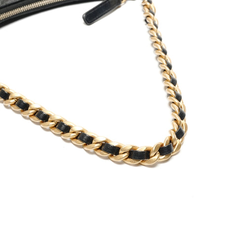 CHANEL 23B Hobo Chain Shoulder Bag black WS27480