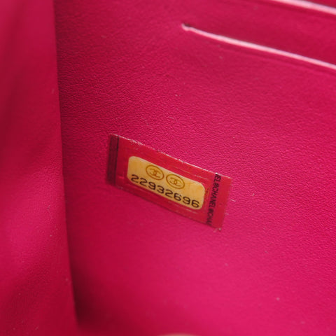 CHANEL Caviar Skin Phone Holder Shoulder Bag pink WS27481
