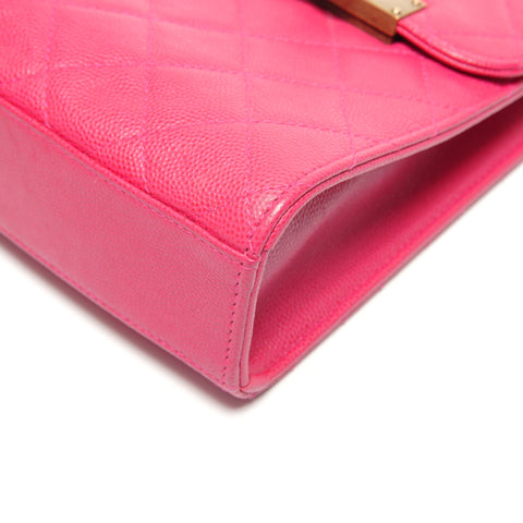 CHANEL Caviar Skin Phone Holder Shoulder Bag pink WS27481
