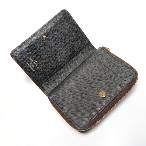 LOUIS VUITTON M81461 Monogram Reverse Portefeuille Lou Bifold Wallet Brown WS27484