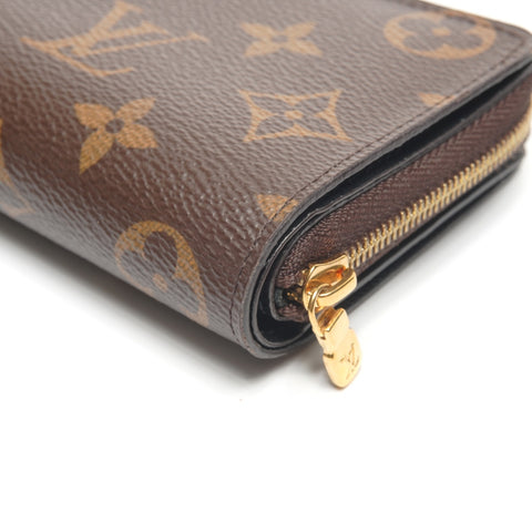 LOUIS VUITTON M81461 Monogram Reverse Portefeuille Lou Bifold Wallet Brown WS27484
