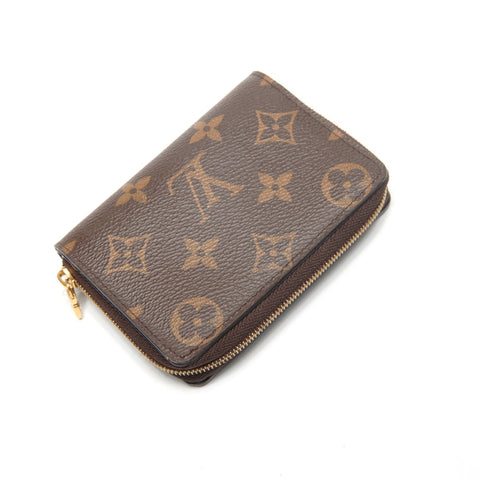 LOUIS VUITTON M81461 Monogram Reverse Portefeuille Lou Bifold Wallet Brown WS27484