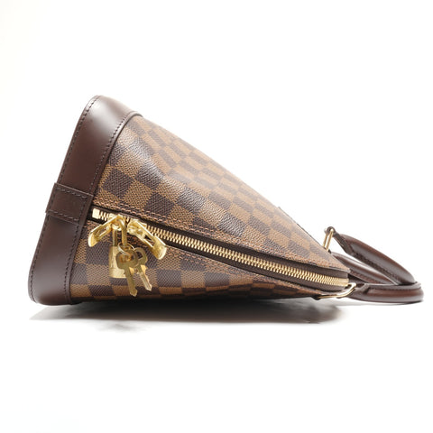 LOUIS VUITTON Damier Alma PM 2006 Handbag Brown WS27496