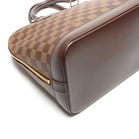 LOUIS VUITTON Damier Alma PM 2006 Handbag Brown WS27496