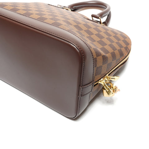 LOUIS VUITTON Damier Alma PM 2006 Handbag Brown WS27496