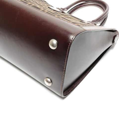 FENDI Zucca canvas Handbag Brown WS27499