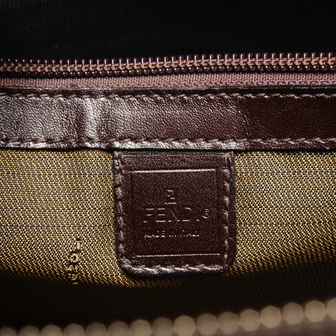 FENDI Zucca canvas Handbag Brown WS27499
