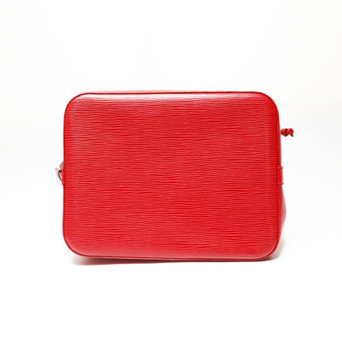 LOUIS VUITTON 1996 Epi Petit Noe Black Shoulder Bag Red WS27502