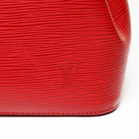 LOUIS VUITTON 1996 Epi Petit Noe Black Shoulder Bag Red WS27502