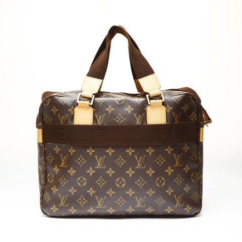 LOUIS VUITTON 2005 Sac Bosphore Monogram Shoulder Bag Brown WS27505