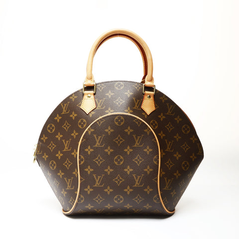 LOUIS VUITTON Monogram Ellipse MM 2001 Handbag Brown WS27510