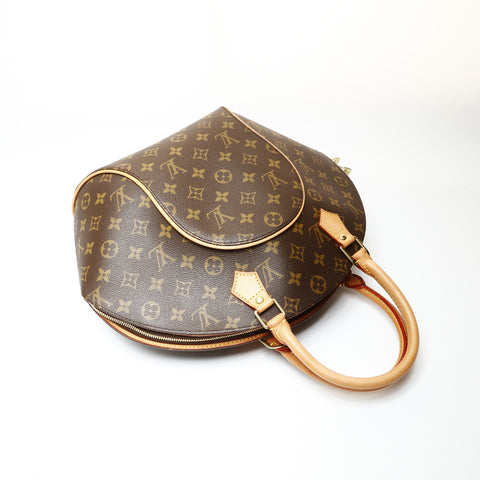 LOUIS VUITTON Monogram Ellipse MM 2001 Handbag Brown WS27510