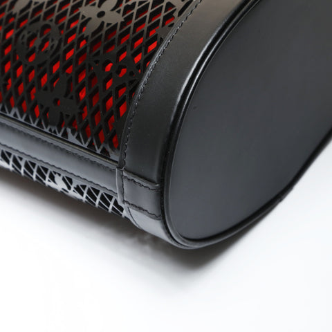 LOUIS VUITTON Monogram lace bucket PM Shoulder Bag black WS27513