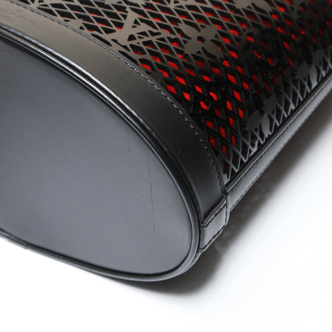 LOUIS VUITTON Monogram lace bucket PM Shoulder Bag black WS27513