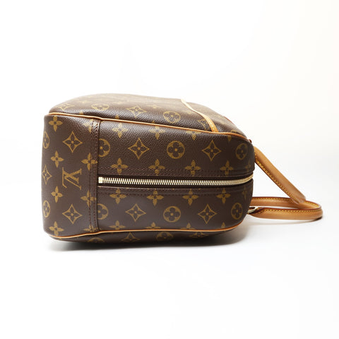 LOUIS VUITTON Monogram Deauville 2001 Handbag Brown WS27516