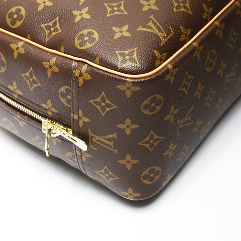 LOUIS VUITTON Monogram Deauville 2001 Handbag Brown WS27516