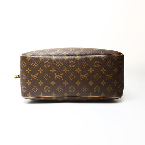 LOUIS VUITTON Monogram Deauville 2001 Handbag Brown WS27516