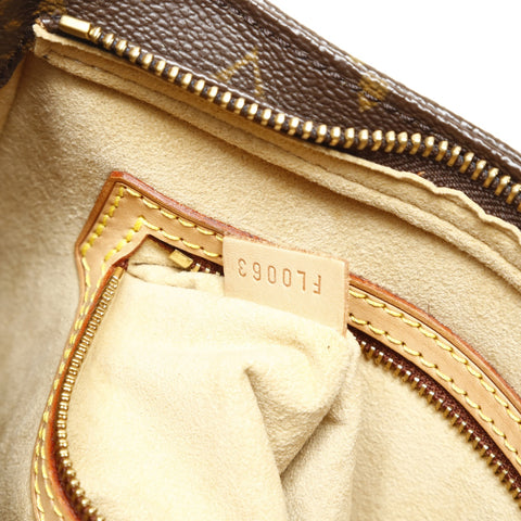 LOUIS VUITTON 2003 Monogram Looping MM Shoulder Bag Brown WS27518