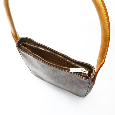LOUIS VUITTON 2003 Monogram Looping MM Shoulder Bag Brown WS27518