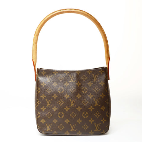 LOUIS VUITTON 2003 Monogram Looping MM Shoulder Bag Brown WS27518