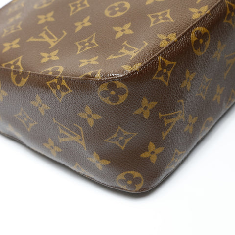 LOUIS VUITTON 2003 Monogram Looping MM Shoulder Bag Brown WS27518
