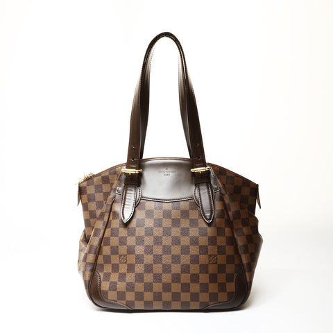 LOUIS VUITTON Verona N41118 Ebene Damier 2010 Shoulder Bag Brown WS27520