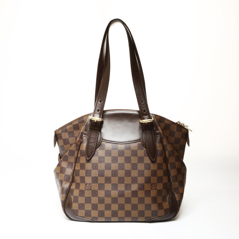 LOUIS VUITTON Verona N41118 Ebene Damier 2010 Shoulder Bag Brown WS27520
