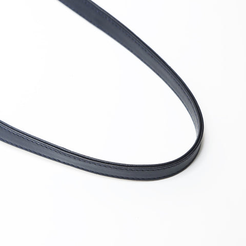 Christian Dior Cannage Lady Dior 2WAY Metal Silver Shoulder Bag Navy WS27525