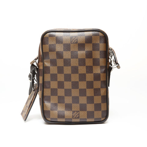 LOUIS VUITTON 2016 Damier Amazon Chapman Shoulder Bag Brown WS27526