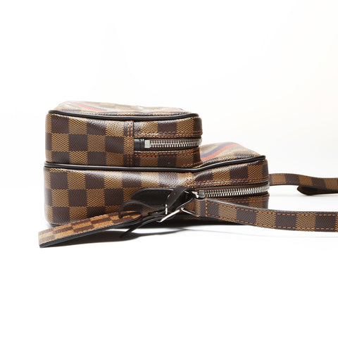 LOUIS VUITTON 2016 Damier Amazon Chapman Shoulder Bag Brown WS27526
