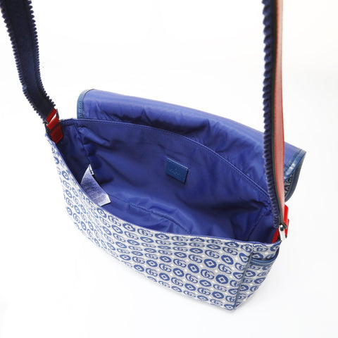 GUCCI GG Canvas Star Shoulder Bag blue WS27530