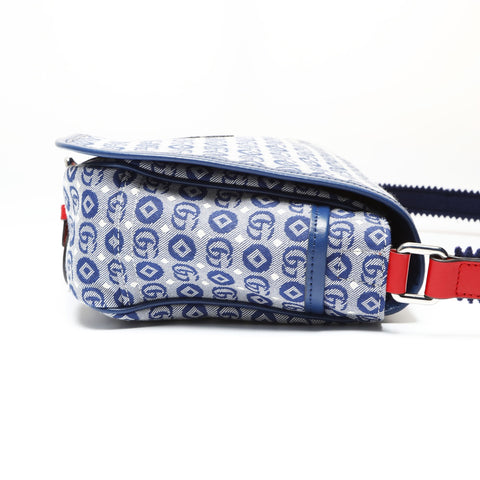 GUCCI GG Canvas Star Shoulder Bag blue WS27530